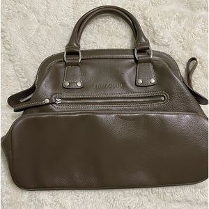 Gray Longchamp bag